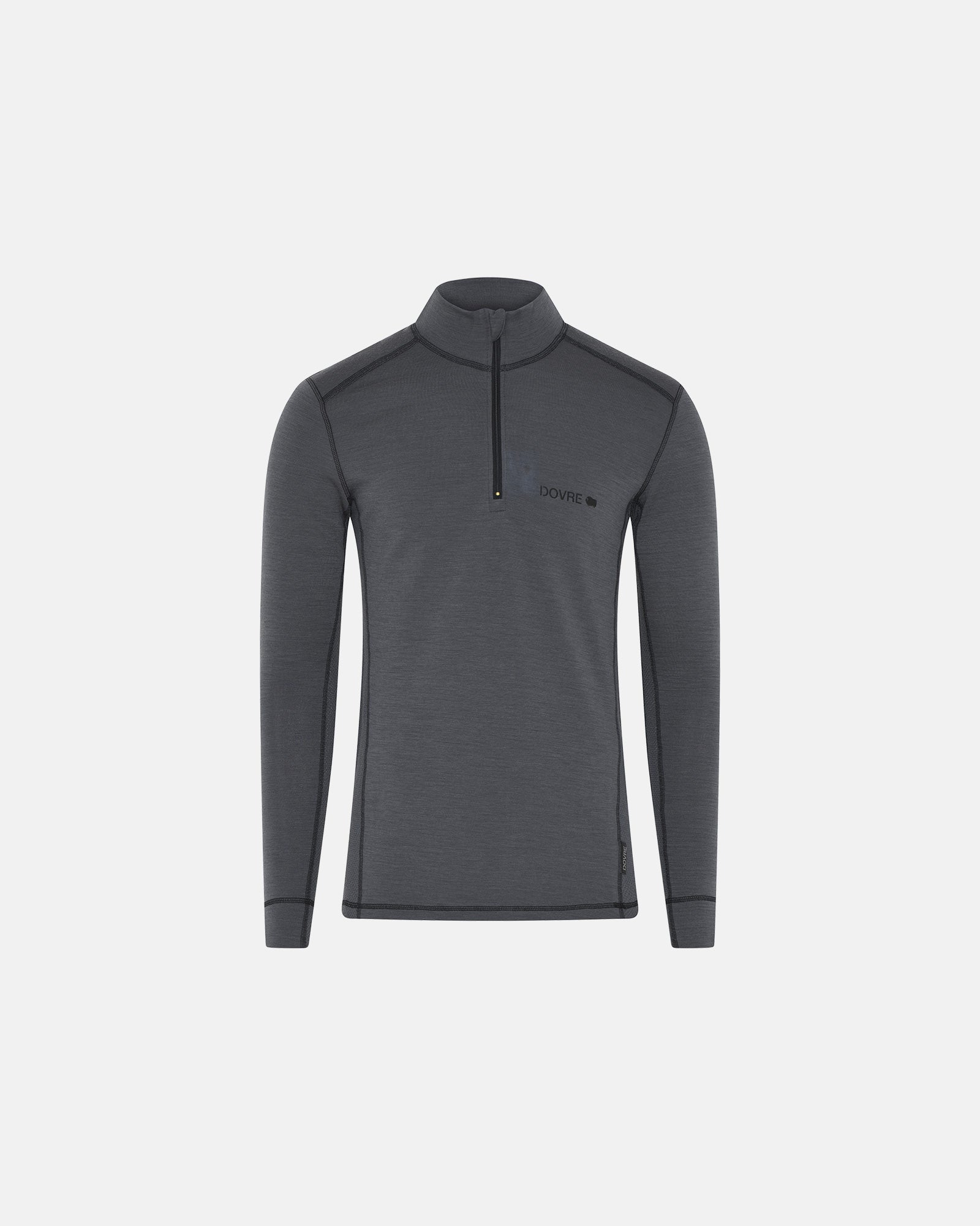 DOVRE WOOL LS SHIRT WITH ZIP
