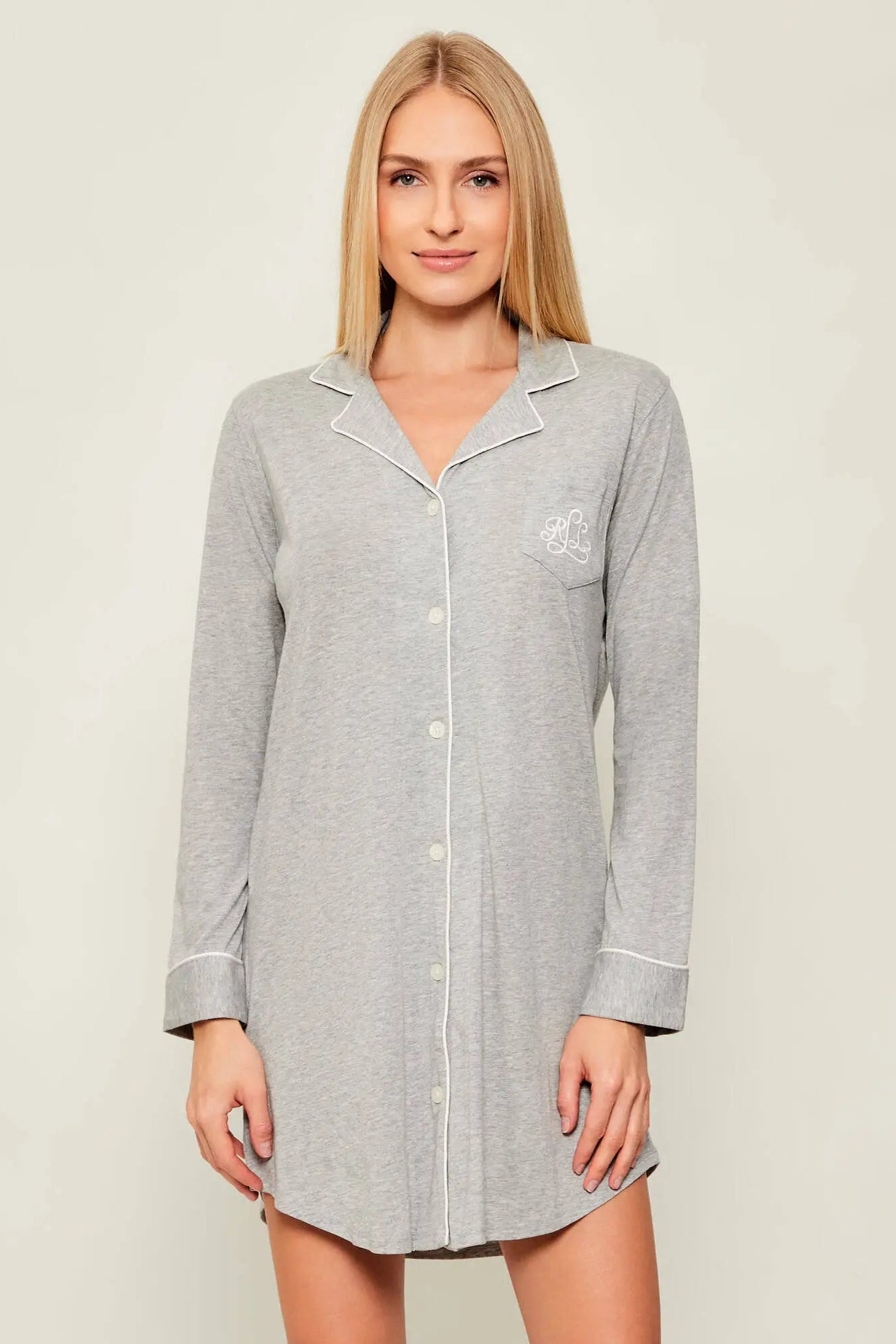 LRL Náttskyrta Grá