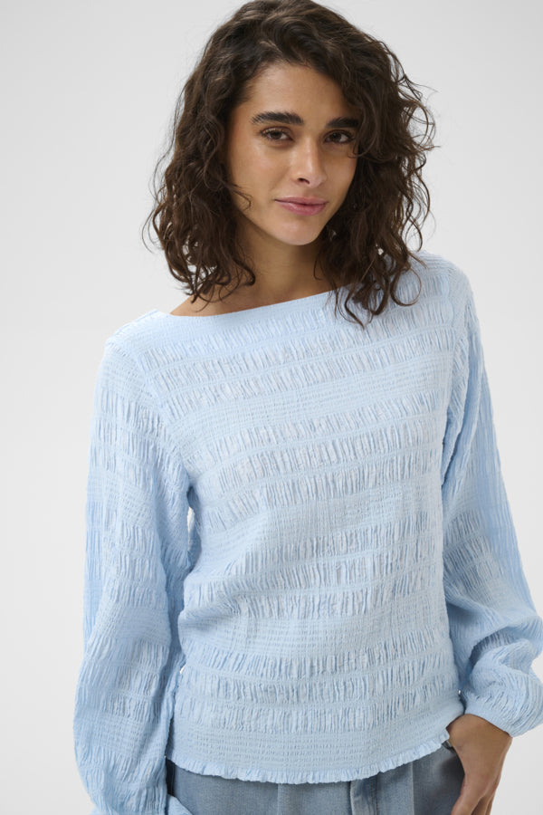 Kaffe KOURTNEY blússa, Nantucket Breeze, framan