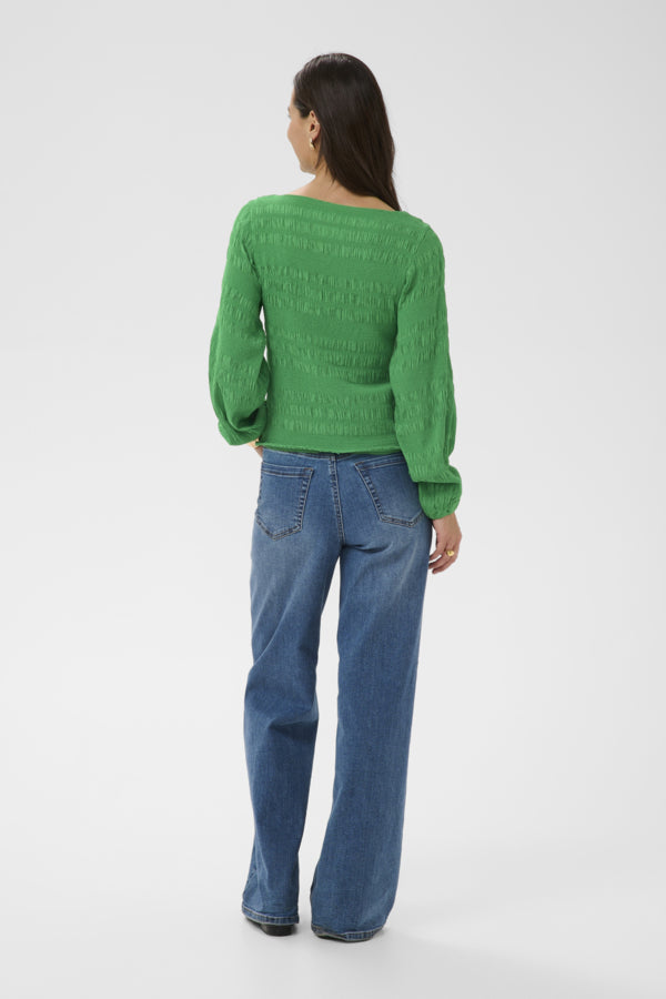 Kaffe KOURTNEY blússa, Bright Green, aftan