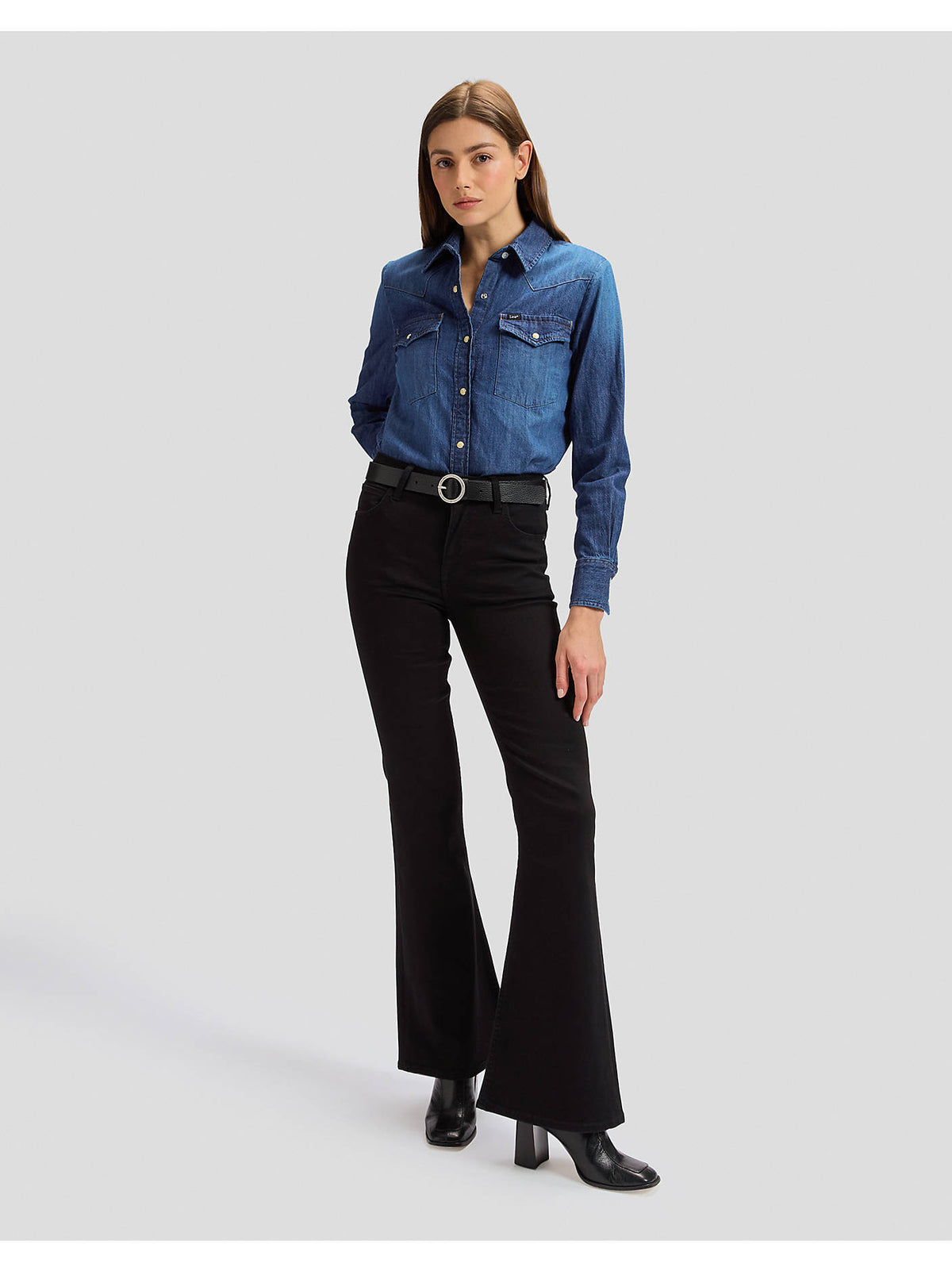 Lee Gallabuxur Breese Flare, Black Rinse
