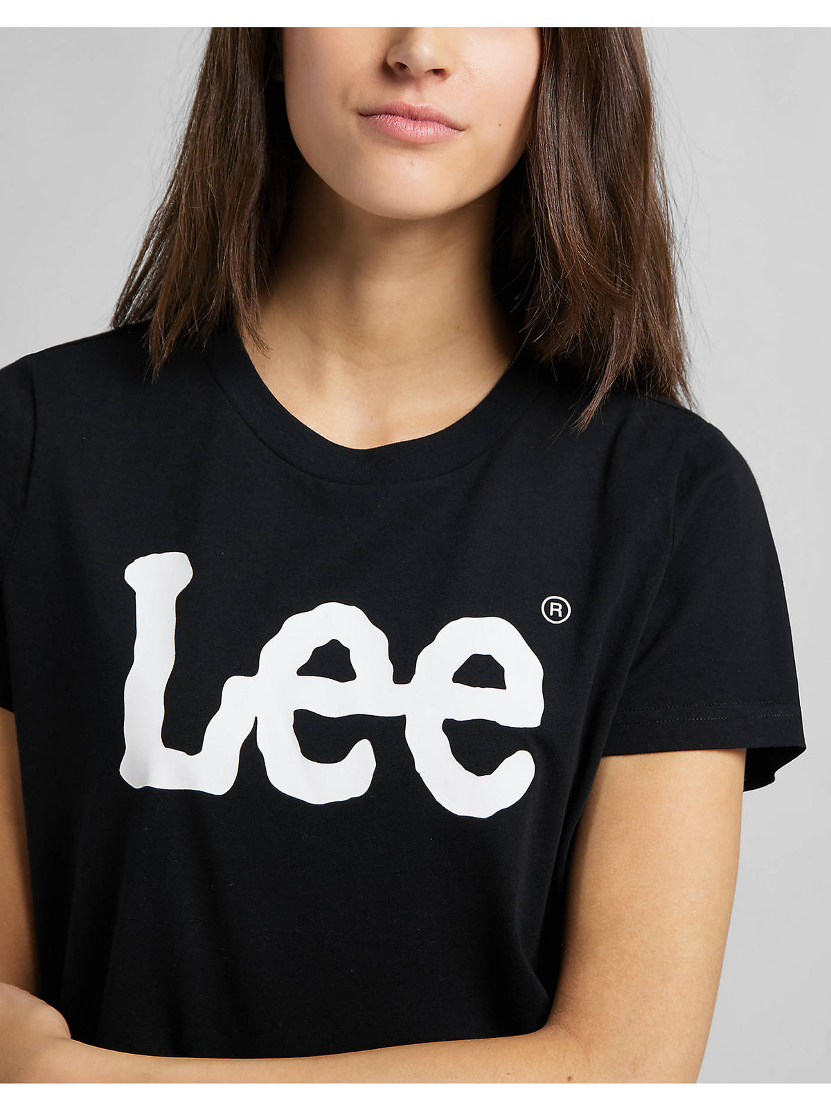 Lee Bolur Logo Tee, Svartur, nærmynd