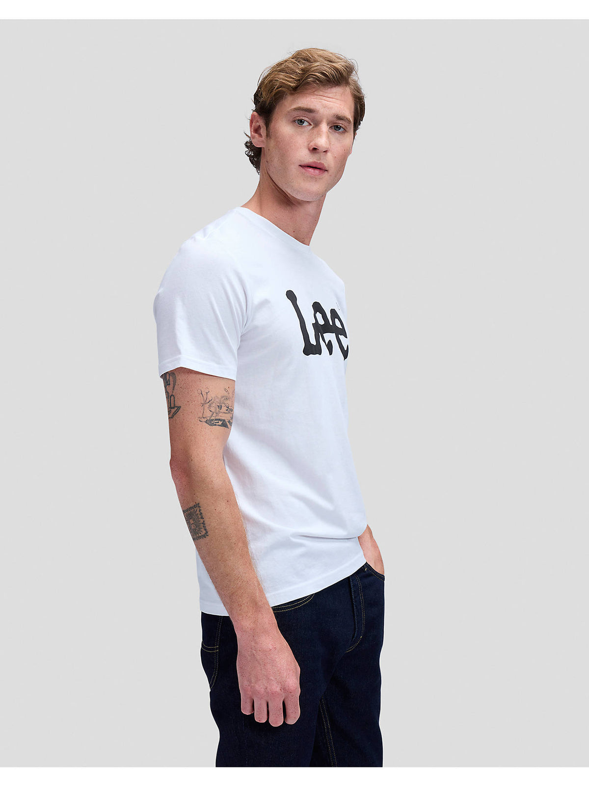 Lee Wobbly Logo Bolur, Hvítur, 4