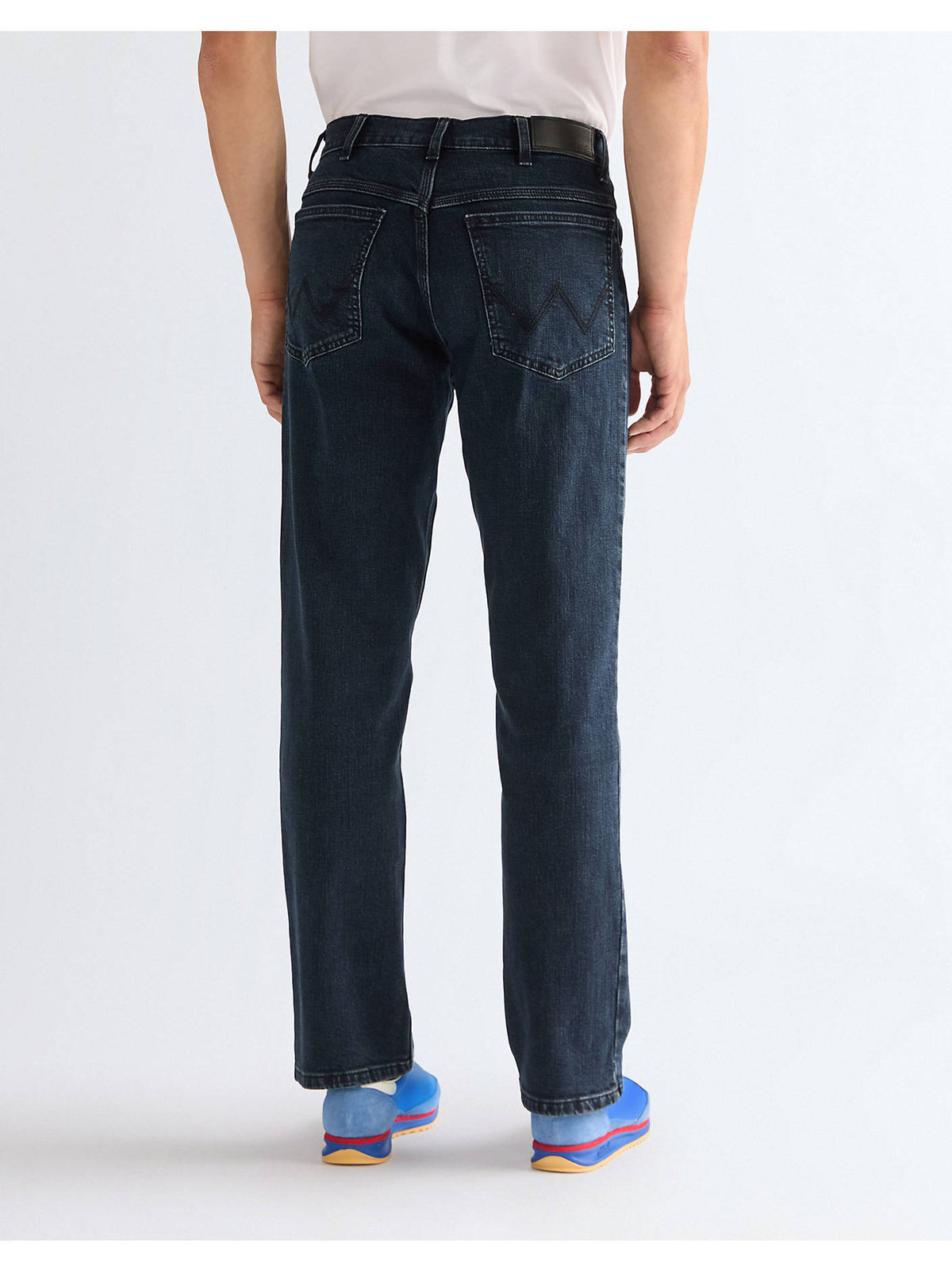 Wrangler Straight Gallabuxur, Blue Black