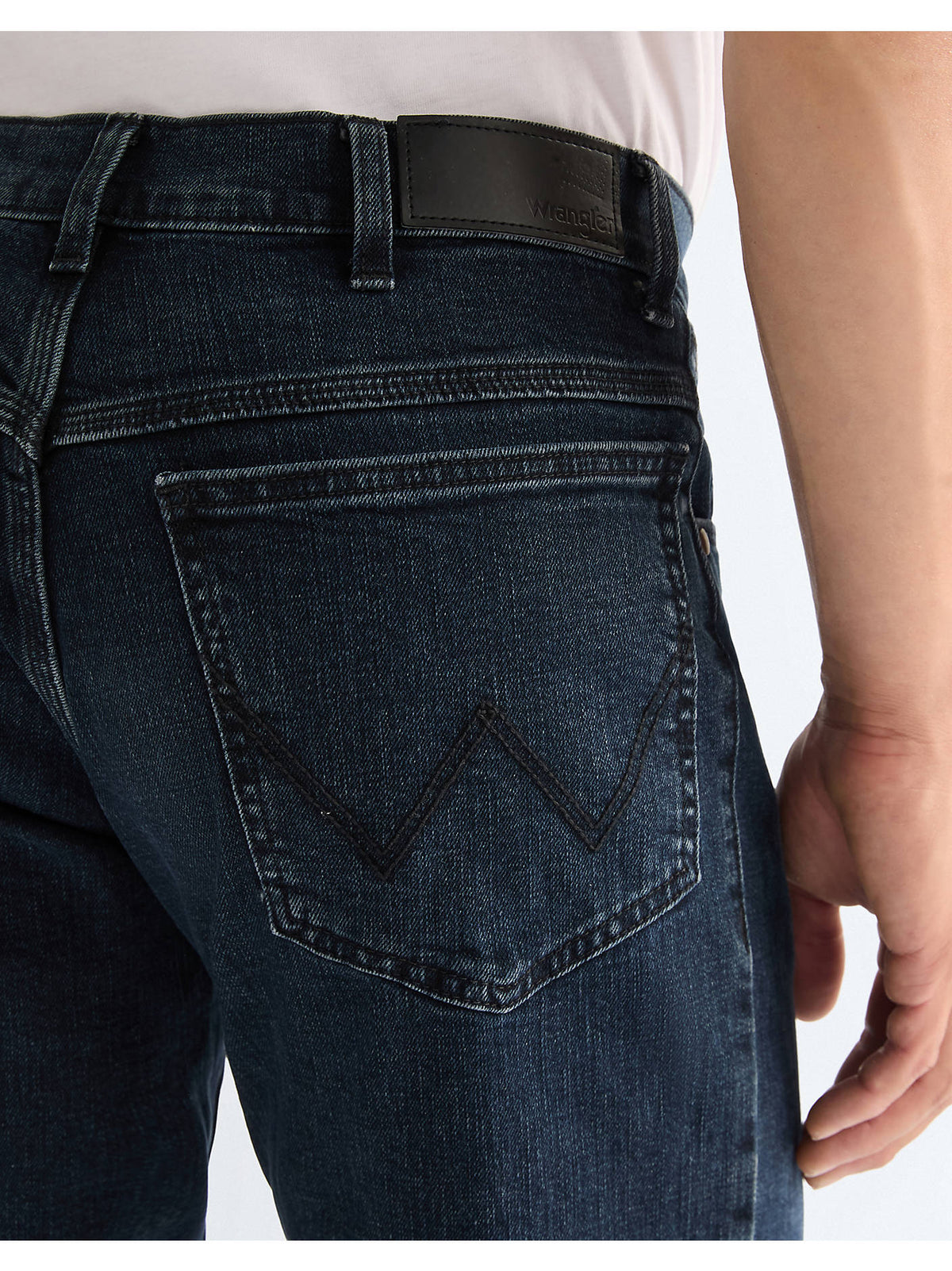 Wrangler Straight Gallabuxur, Blue Black