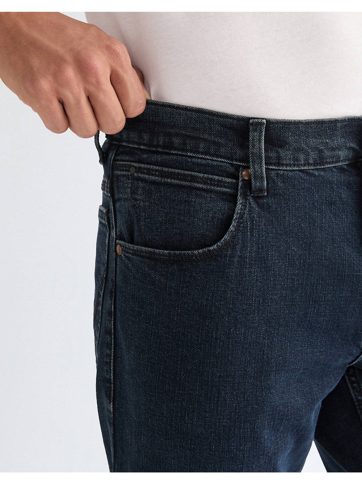 Wrangler Straight Gallabuxur, Blue Black