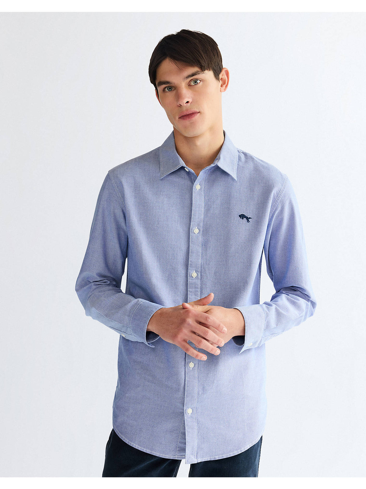 Wrangler Oxford Skyrta, Blár