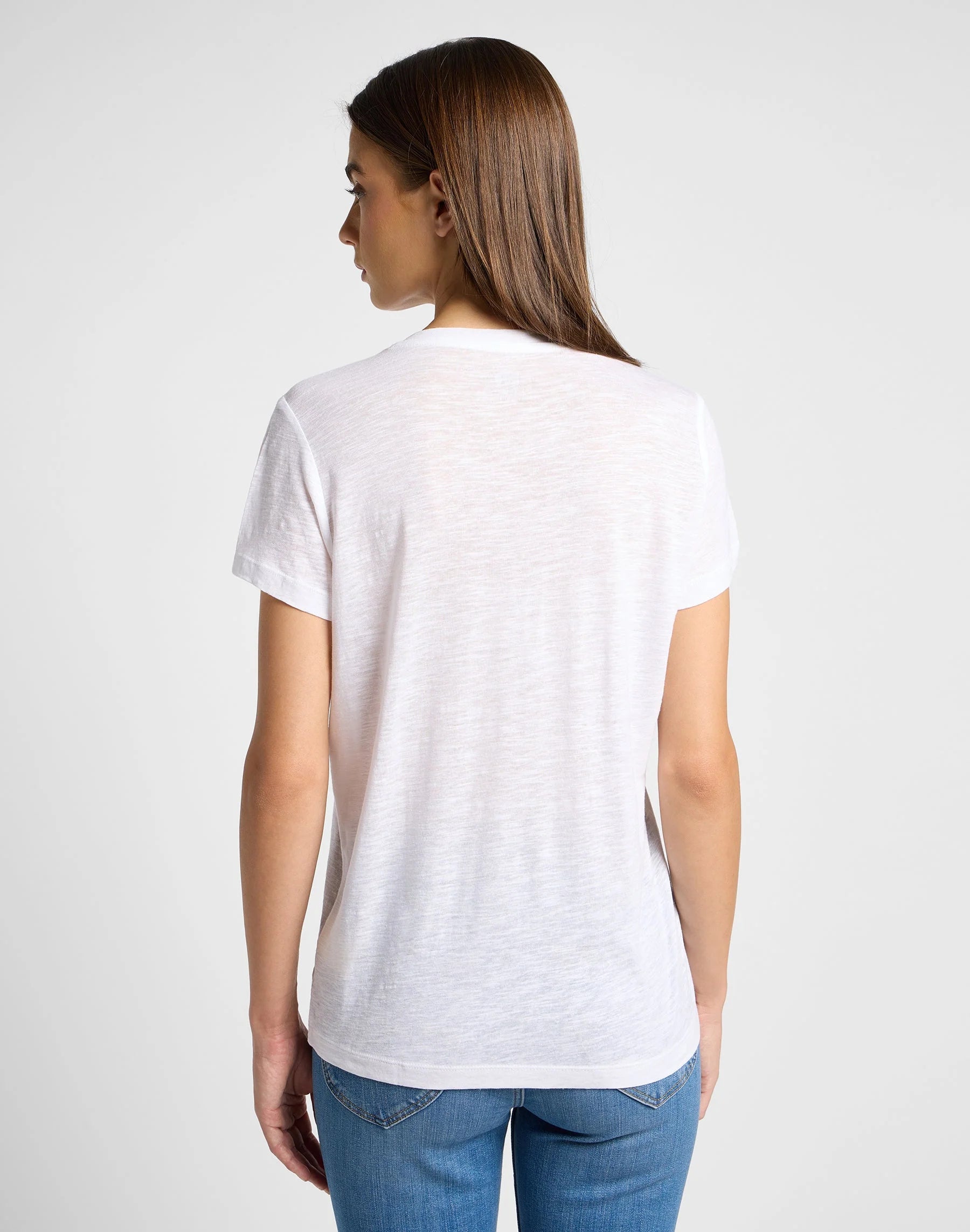 V NECK Stuttermabolur