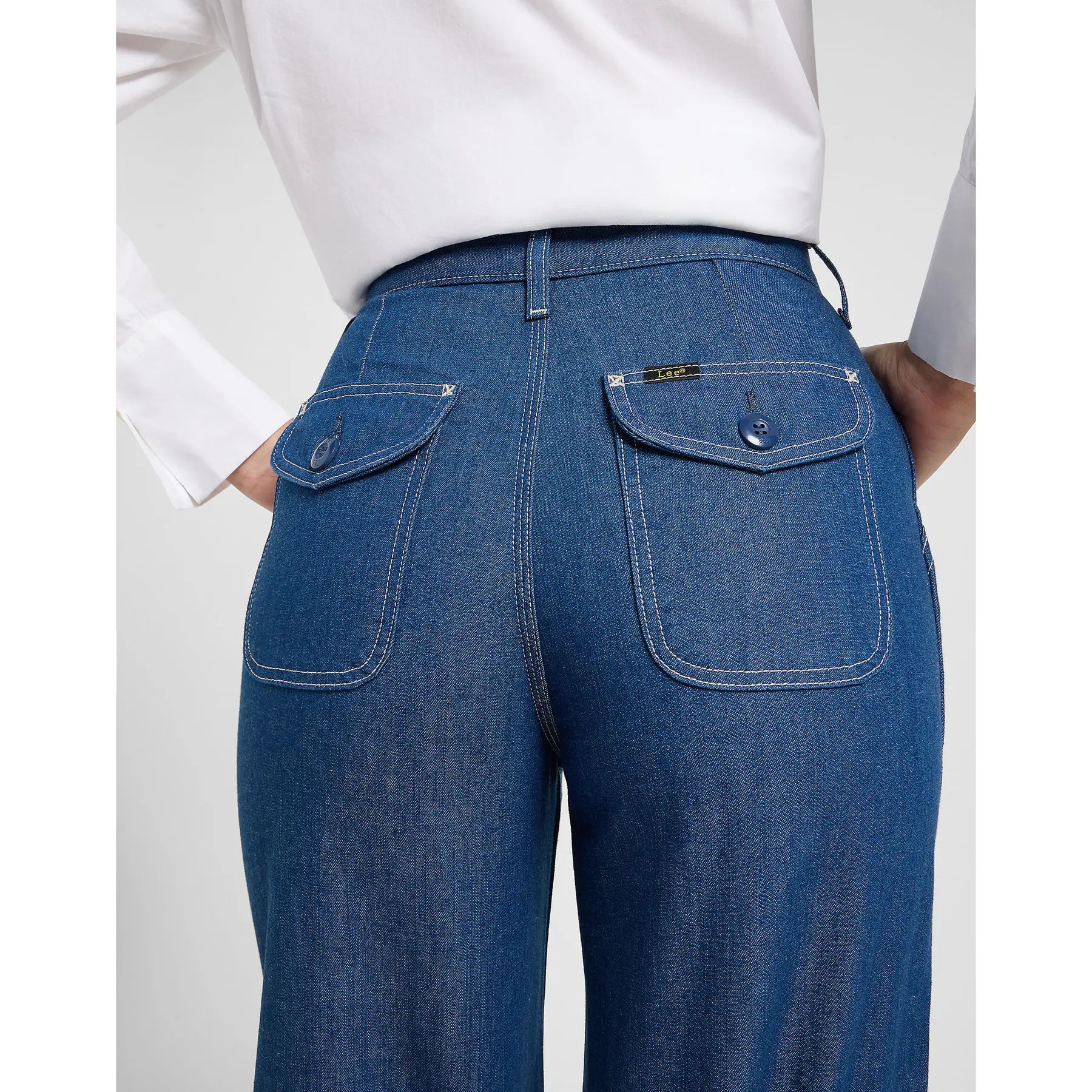 FLAP POCKET STELLA gallabuxur – séð að aftan