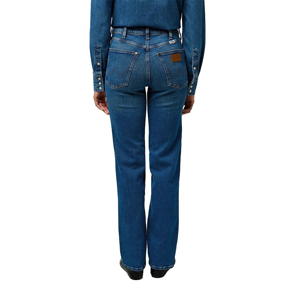 STRAIGHT COWBOY CREST bláar gallabuxur frá Wrangler – aukamynd 6