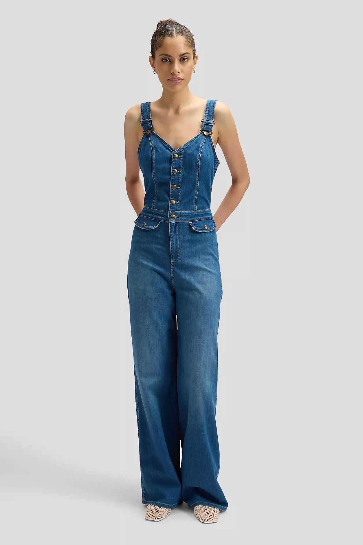 CUT OUT JUMPSUIT BLUE ARROW Gallasamfestingur