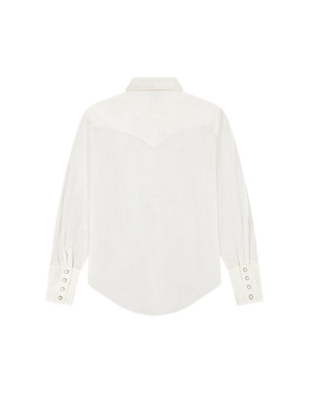 Wrangler DRAMA COLLAR skyrta, hvít – heildarmynd
