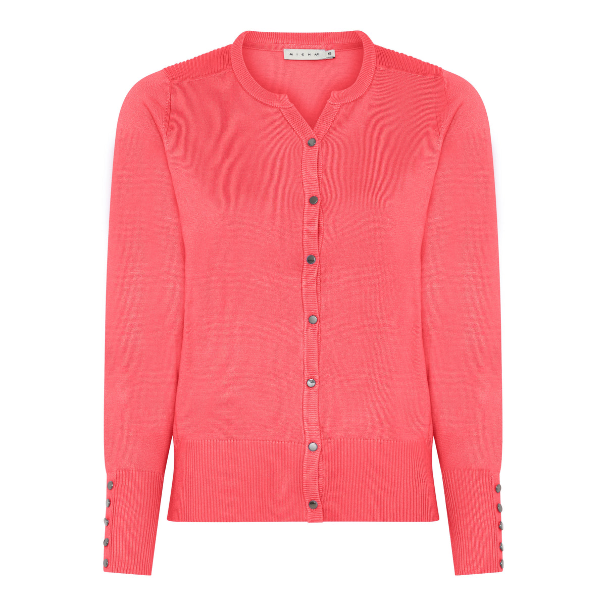 Micha Basic Viscose Knit hneppt peysa