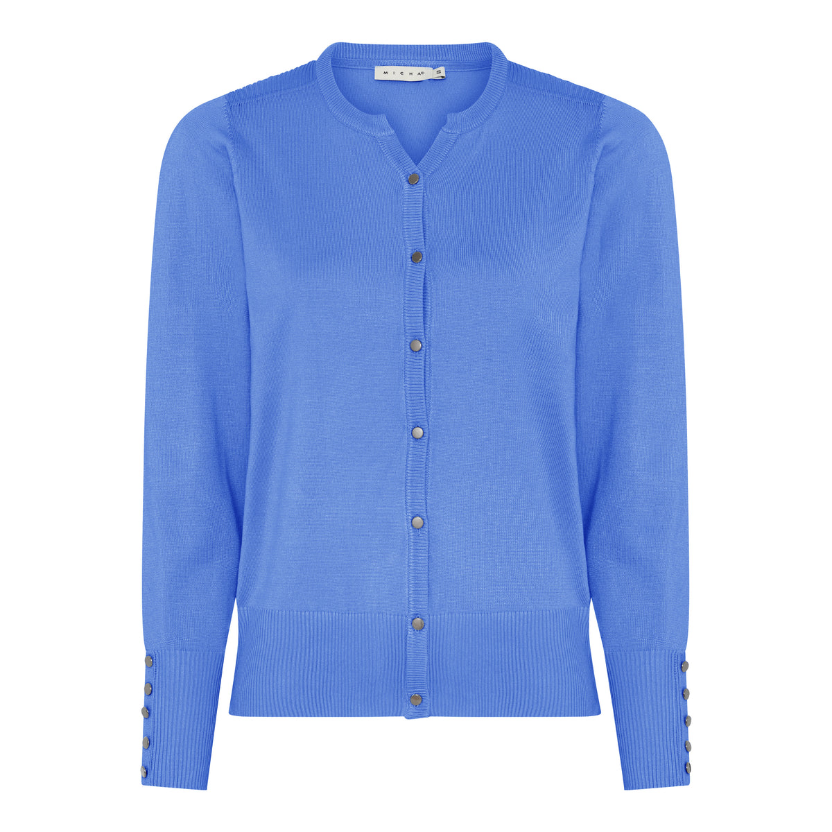 Micha Basic Viscose Knit hneppt peysa
