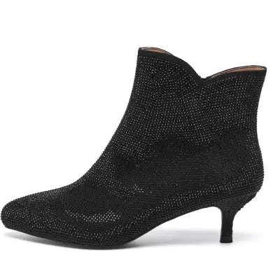 Saga Zip Crystal-021 Black/Black