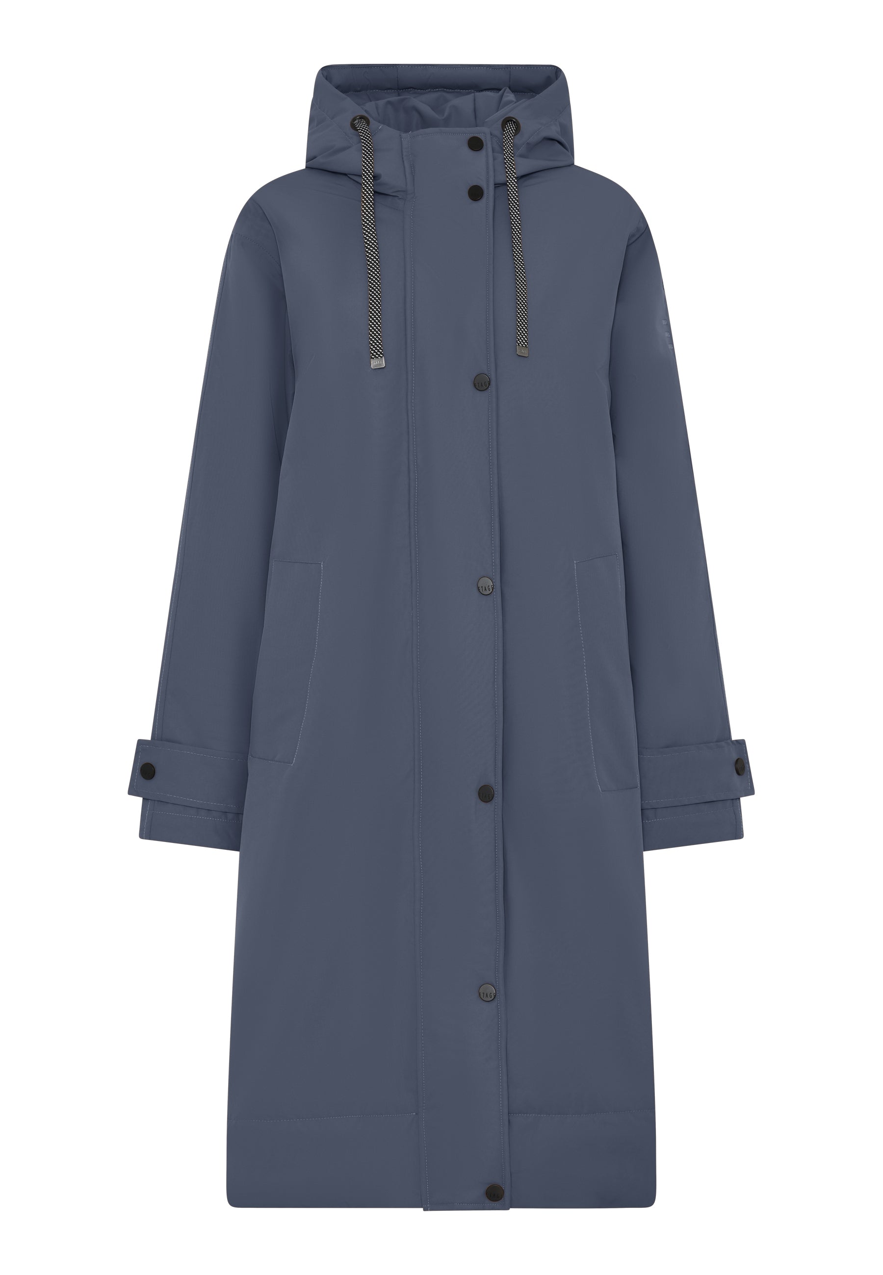 Tapeseam Waterproof Rain Jacket with Taped Seams - Durable Lightweight Hooded Outdoor Shell