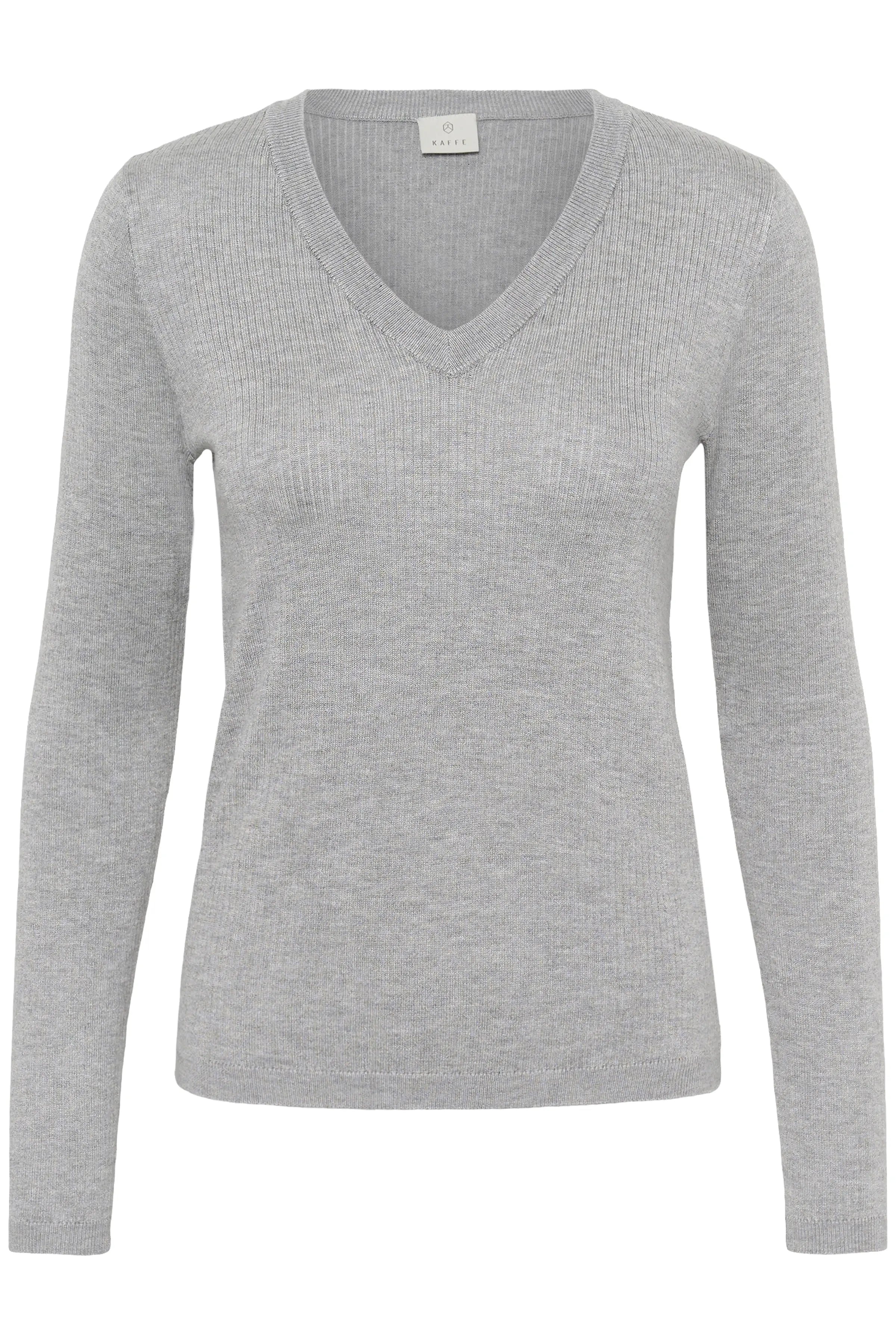 KAmalou Knit Pullover (Light Grey Melange)