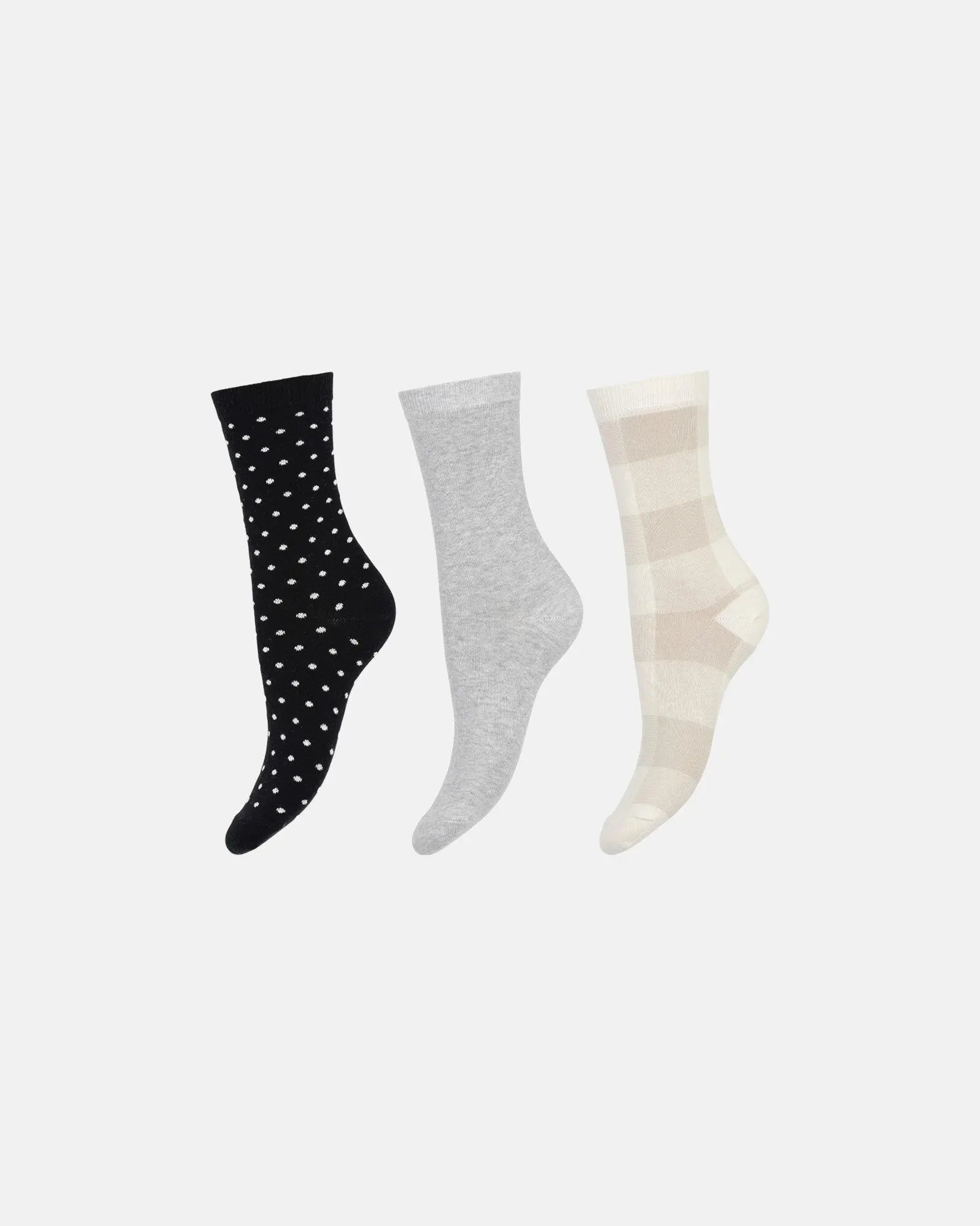 DECOY 3-pack ankle sock cotton (Multicolour)