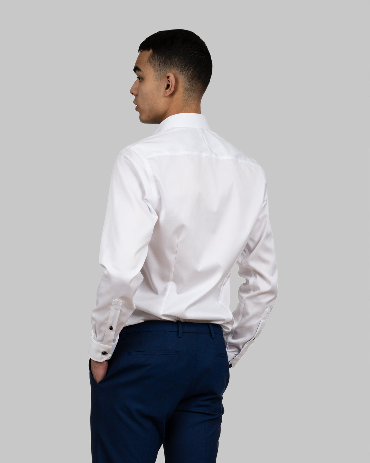 J.Harvest & Frost Skyrta Red Bow 20 Slim fit, Hvítur/Dökkblár