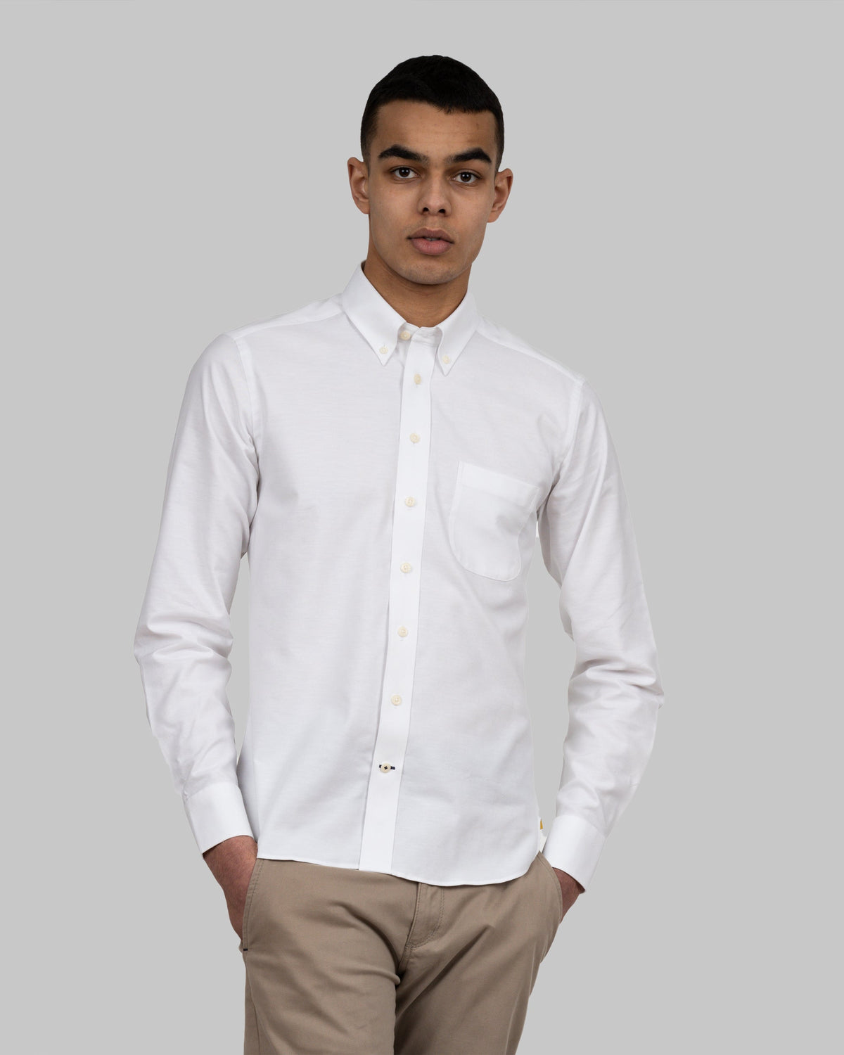 J.Harvest & Frost Skyrta Yellow Bow 54 Slim fit, Hvítur