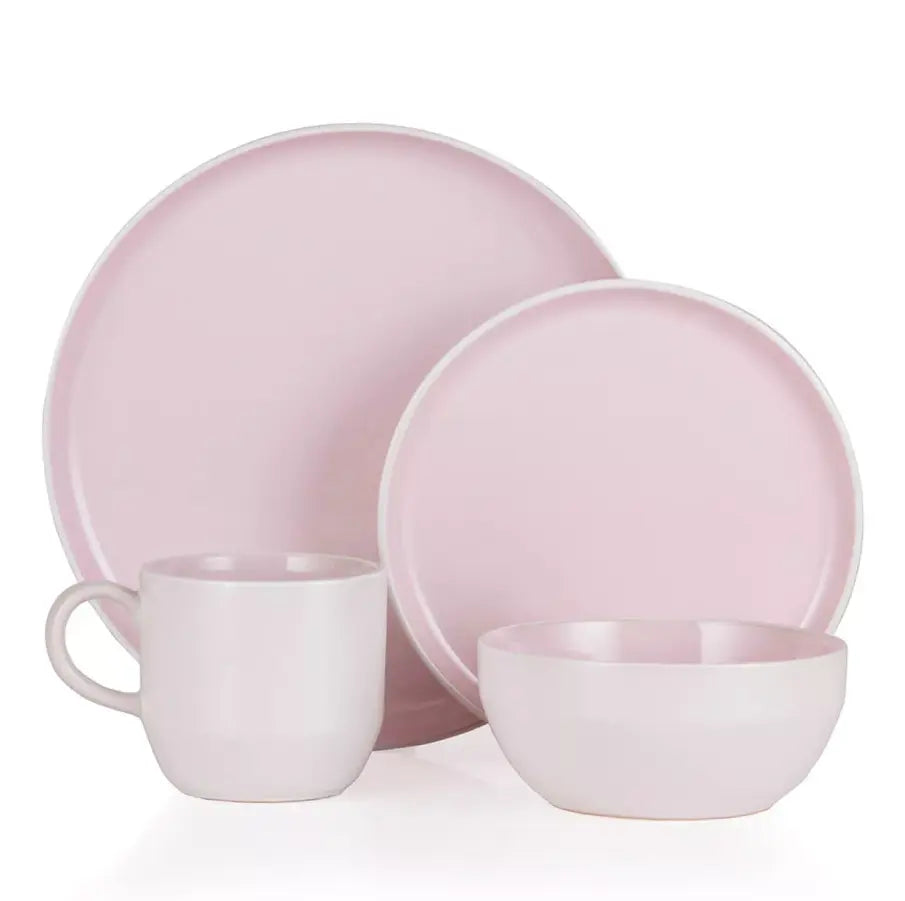 Oslo 16 Piece Dinnerware Set - Complete Service for 4, Modern Tableware Collection