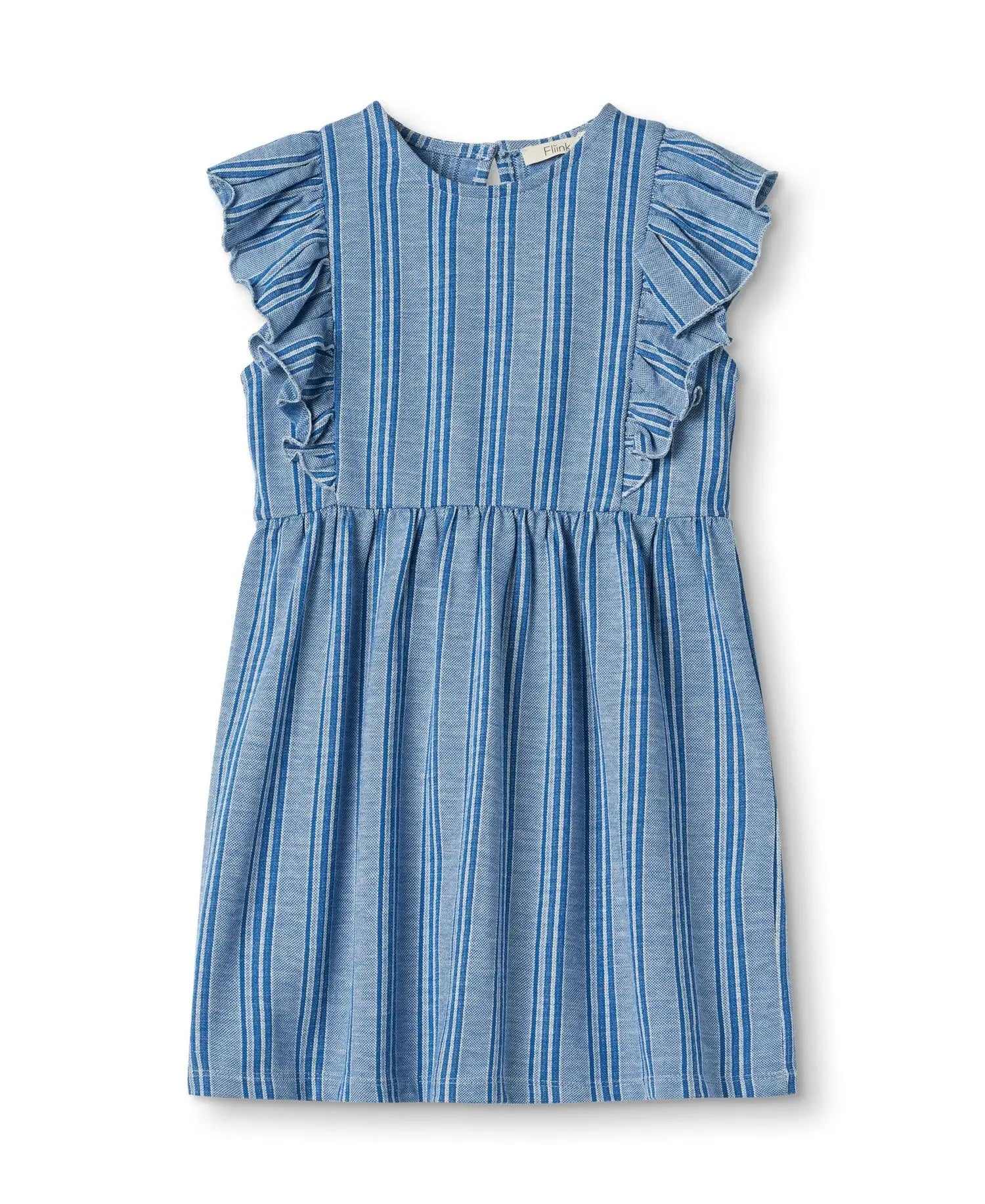Miro Dress (CloudDancerMazerineBlueStripe)