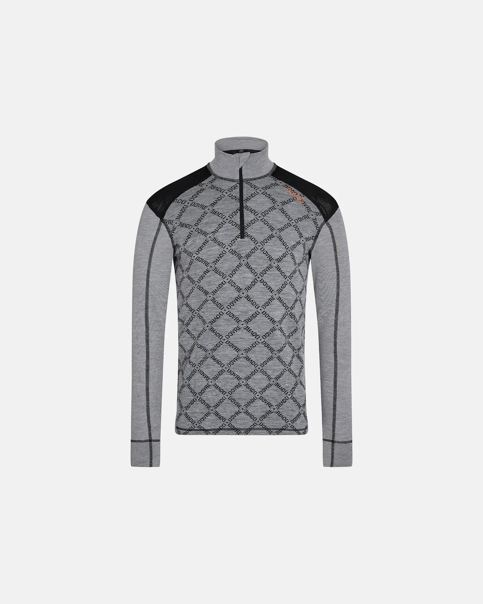Dovre Half Zip Jacquard Base (Grey)