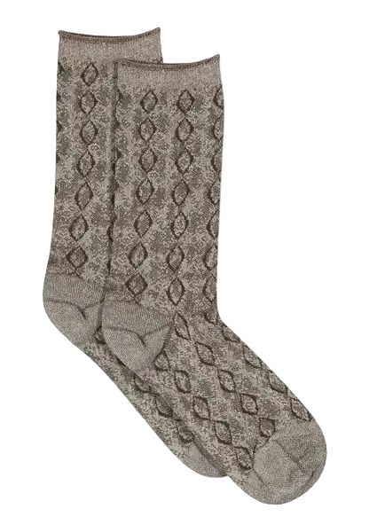 Pytha glitter socks — sparkling shimmer ankle socks with metallic glitter finish