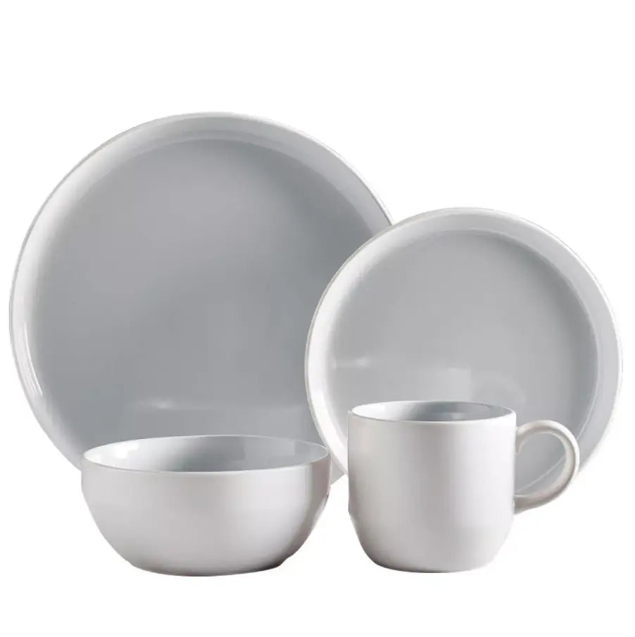 Oslo 16 Piece Dinnerware Set - Complete Service for 4, Modern Tableware Collection