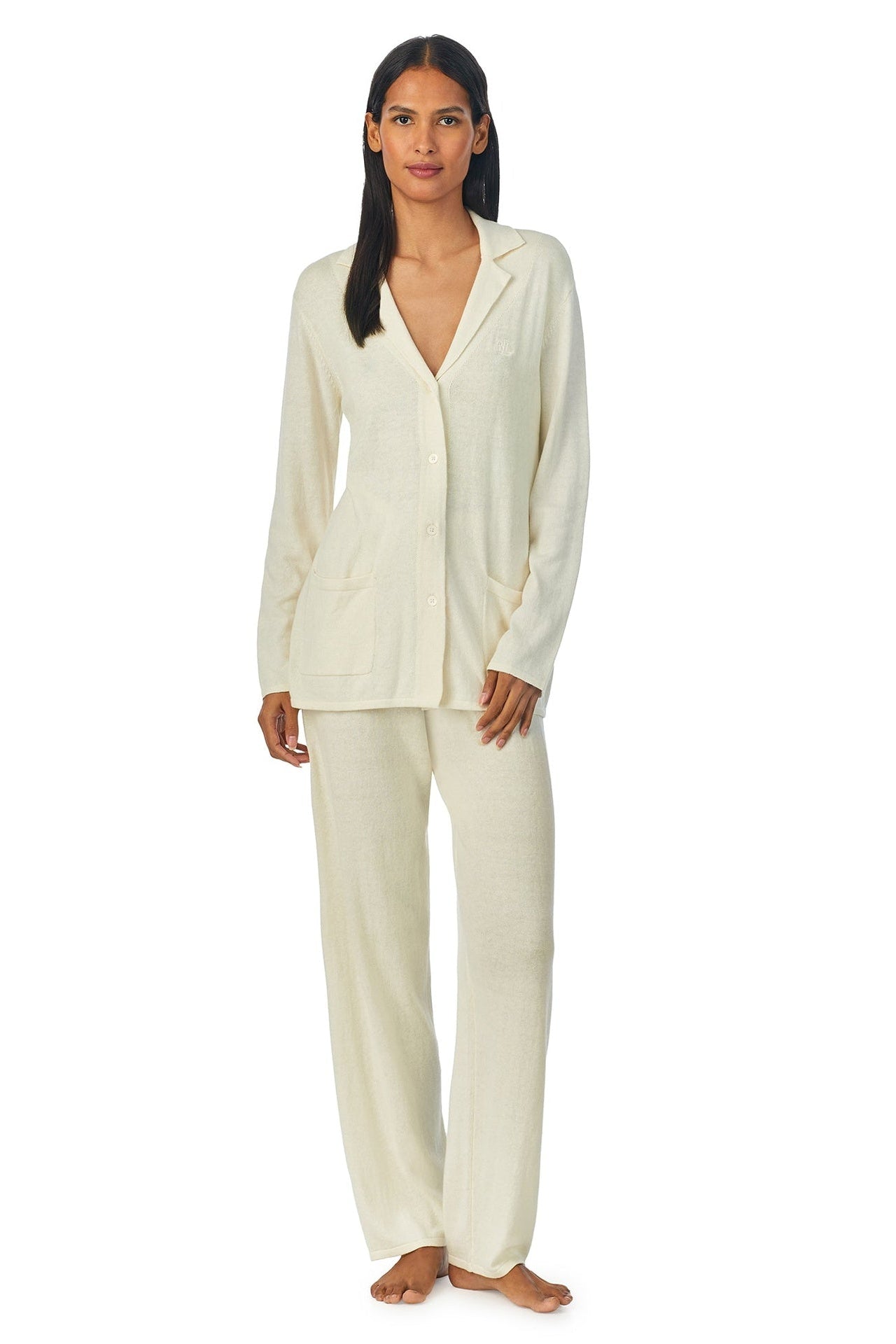 LRL Prjónuð Náttföt Cream