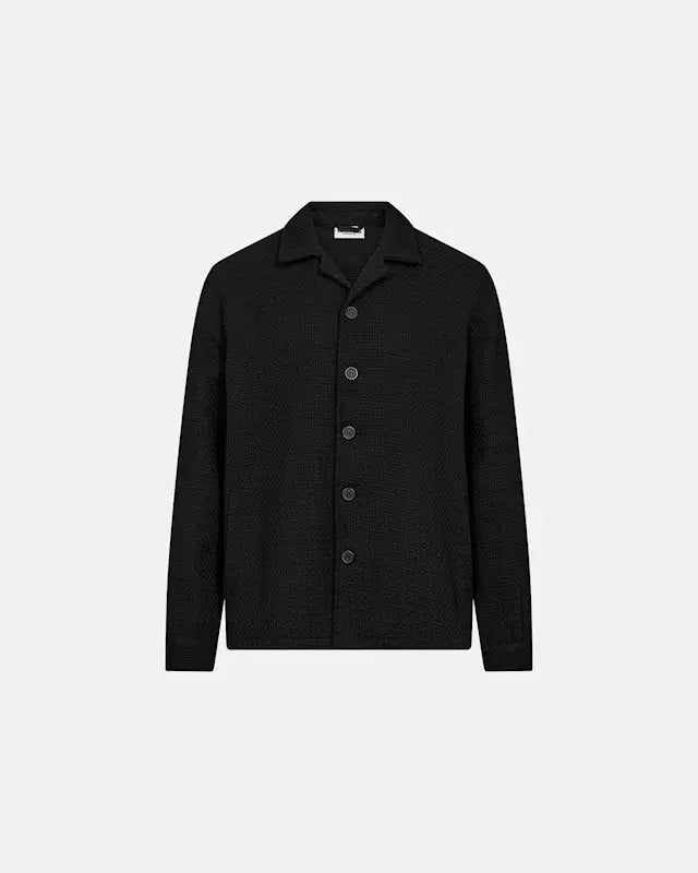 LEO OVERSHIRT - CLASSIC OVERSHIRT WITH STRUCTURED FIT AND BUTTON FRONT