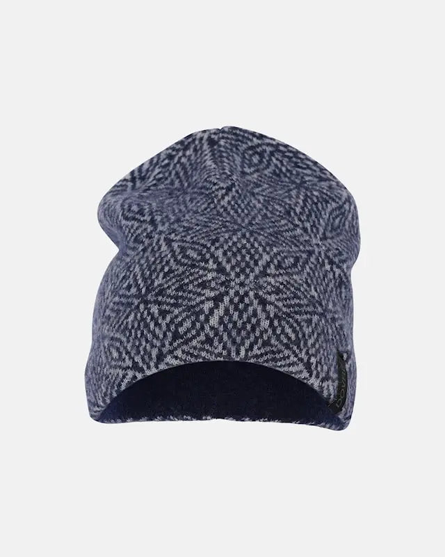 DOVRE Women Jacquard Hat (Navy)