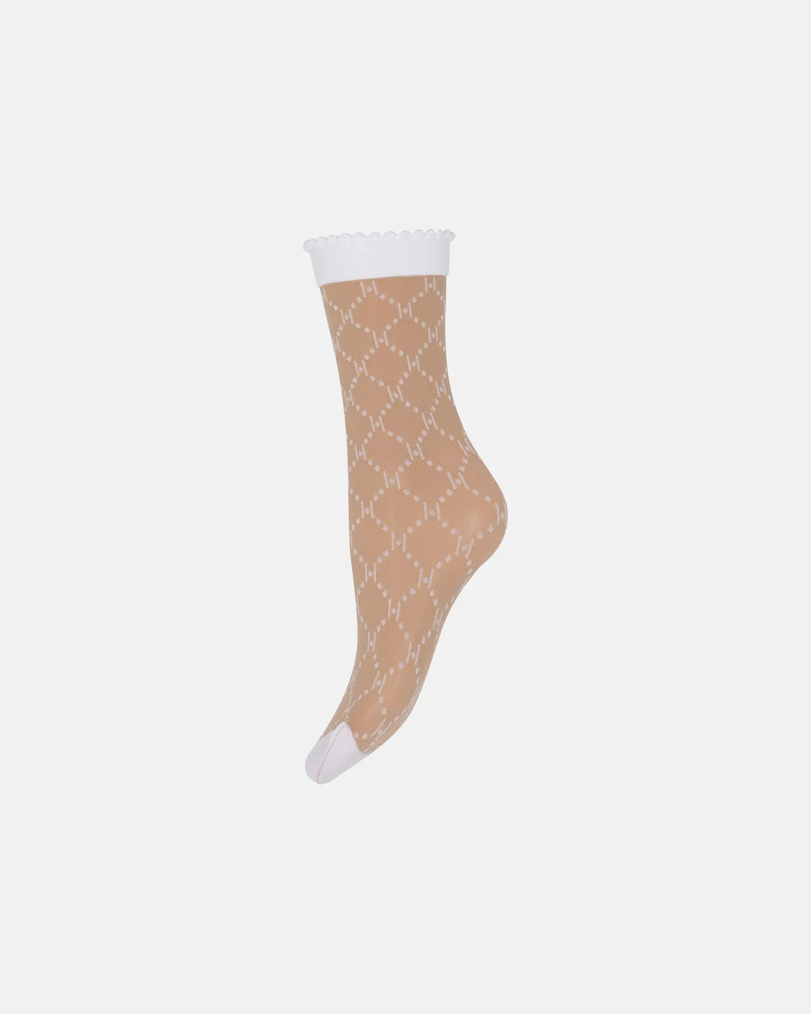 HYPETHEDETAiL socks logo 25 d (White)