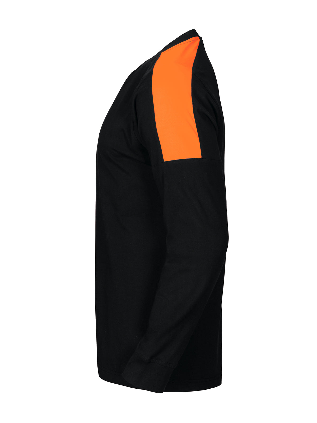 ProJob 2020 langermabolur með Hi-Viz öxlum, Svartur/appelsínugulur