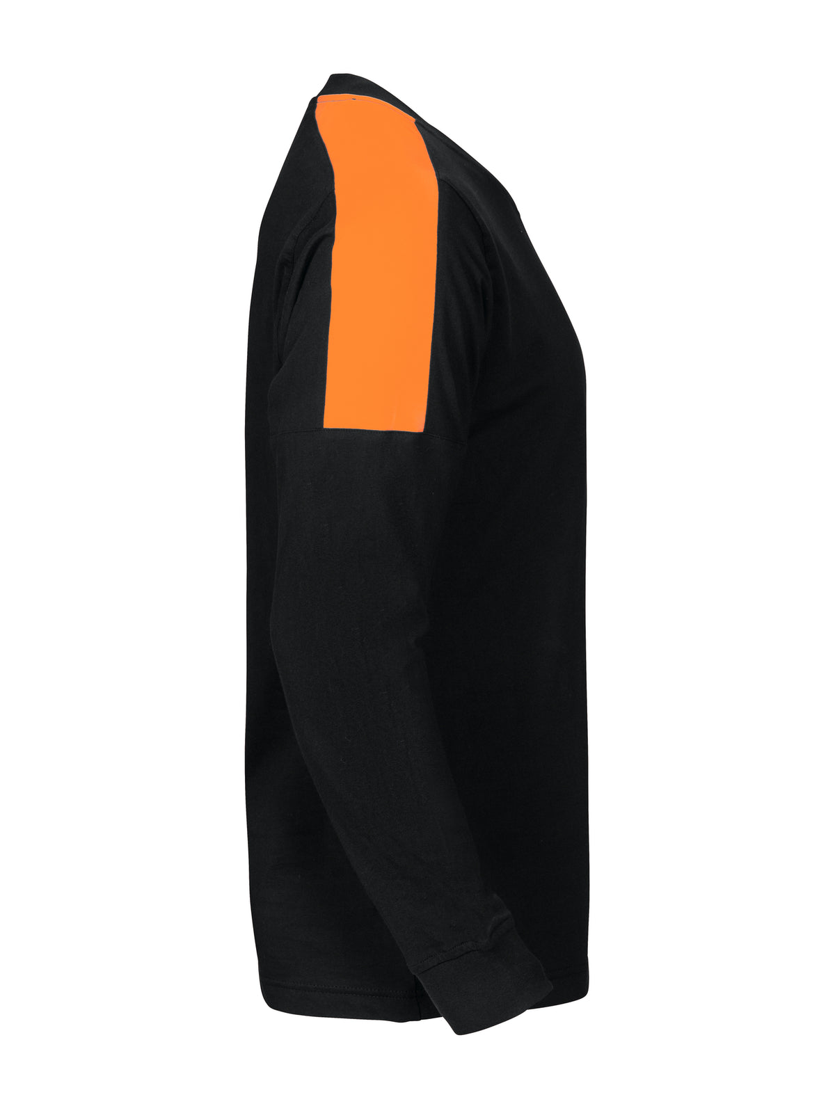 ProJob 2020 langermabolur með Hi-Viz öxlum, Svartur/appelsínugulur