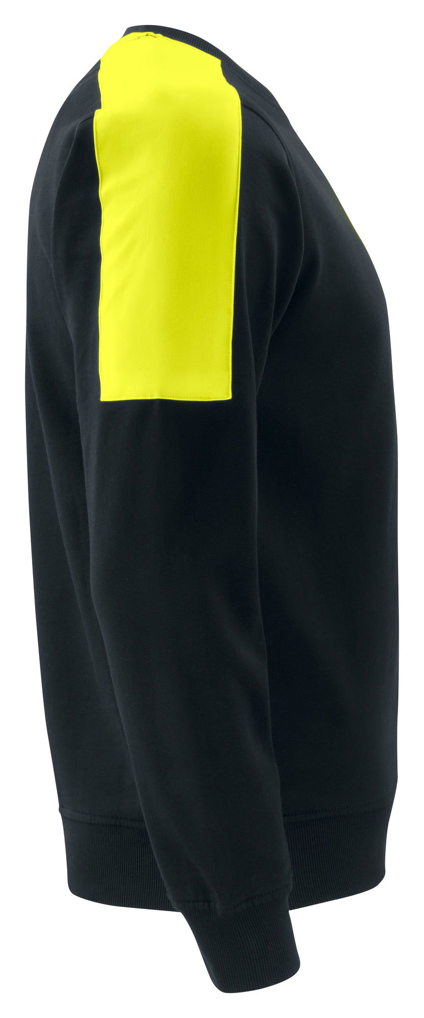 ProJob 2125 peysa með Hi-Viz öxlum, Svartur/gulur