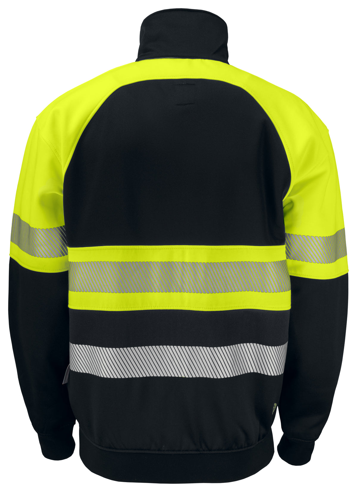 ProJob 6120 sýnileikapeysa með rennilás klasi 1, Gulur/svartur