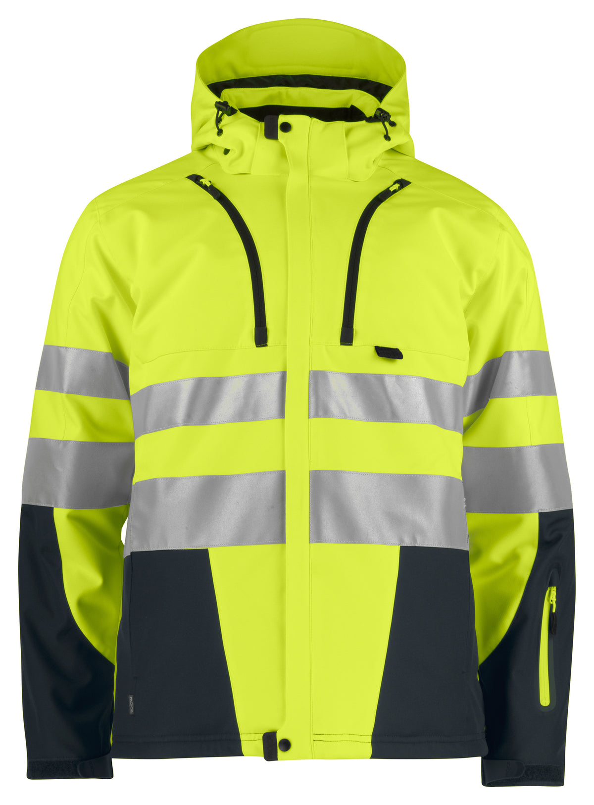 ProJob 6420 sýnileikajakki fóðraður, Gulur/svartur