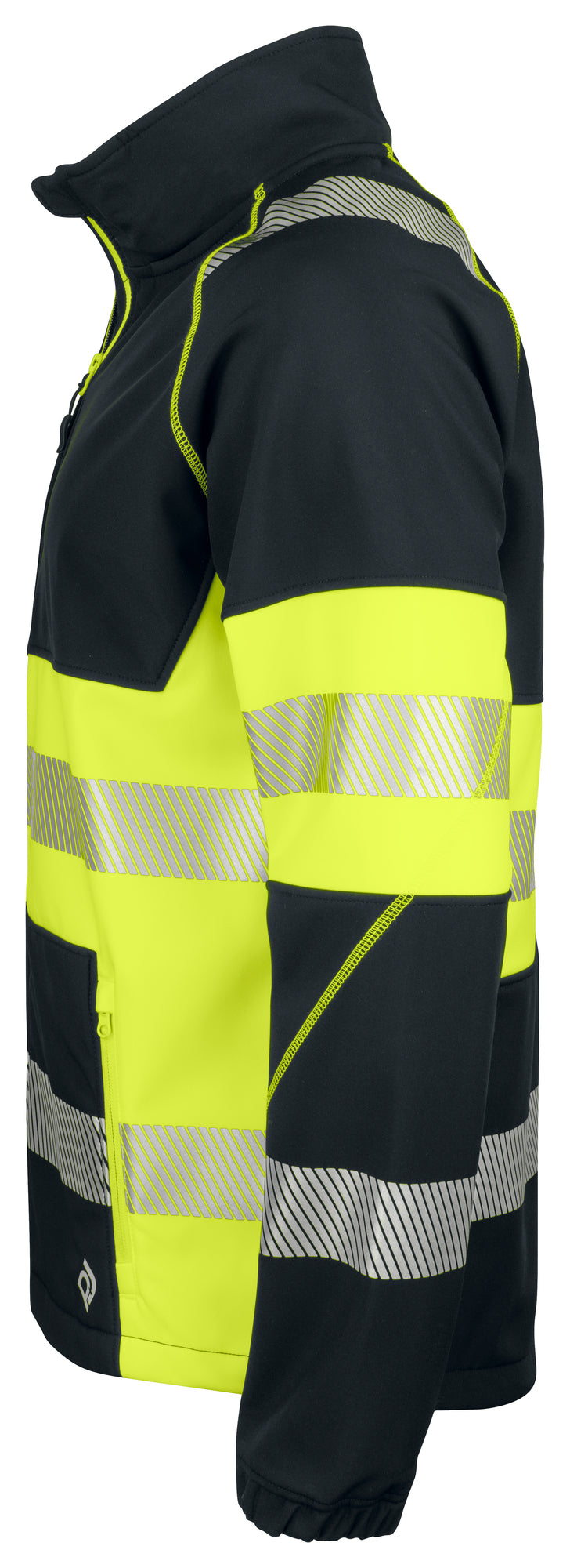 ProJob 6443 softshell jakki klasi 1, Gulur/svartur