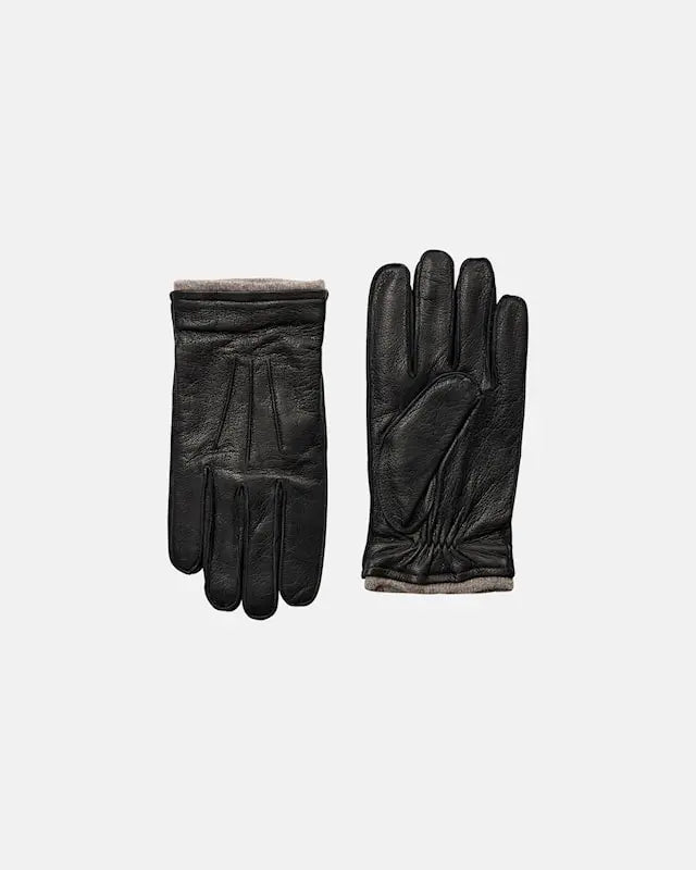 Leather gloves OCC-Black