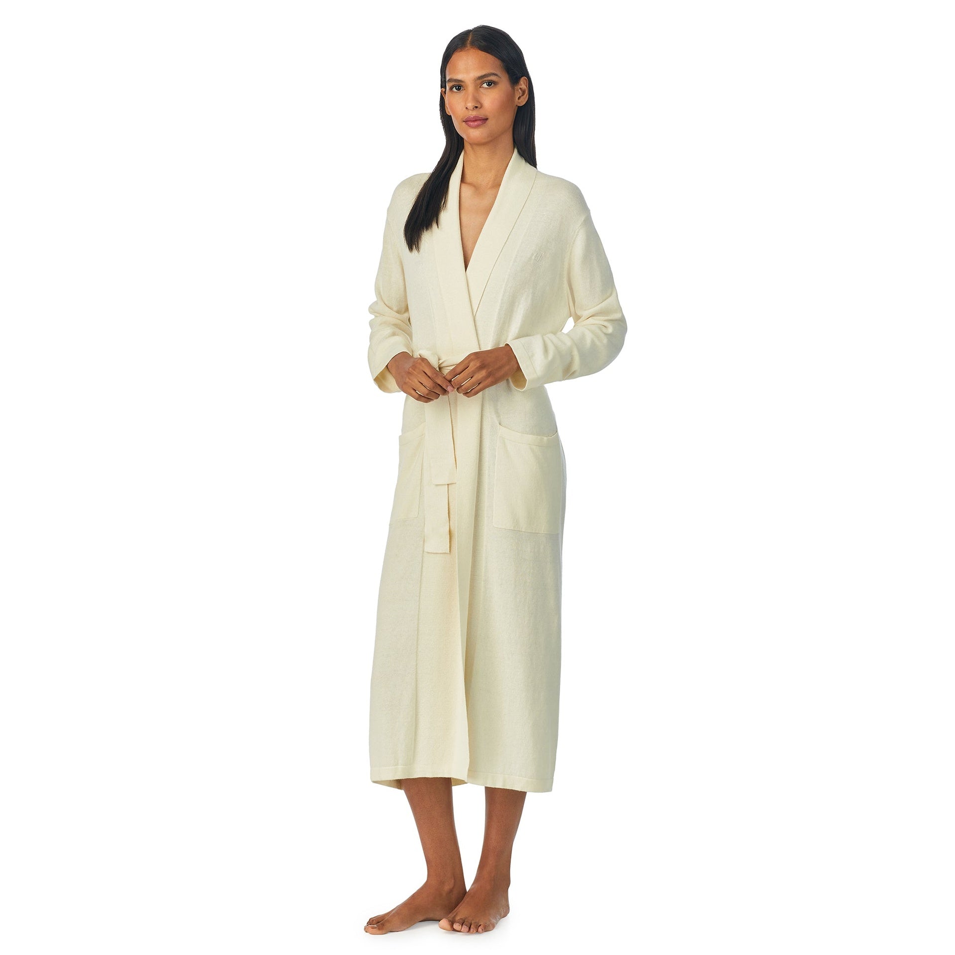 LRL Prjónaður Ballet Sloppur Cream