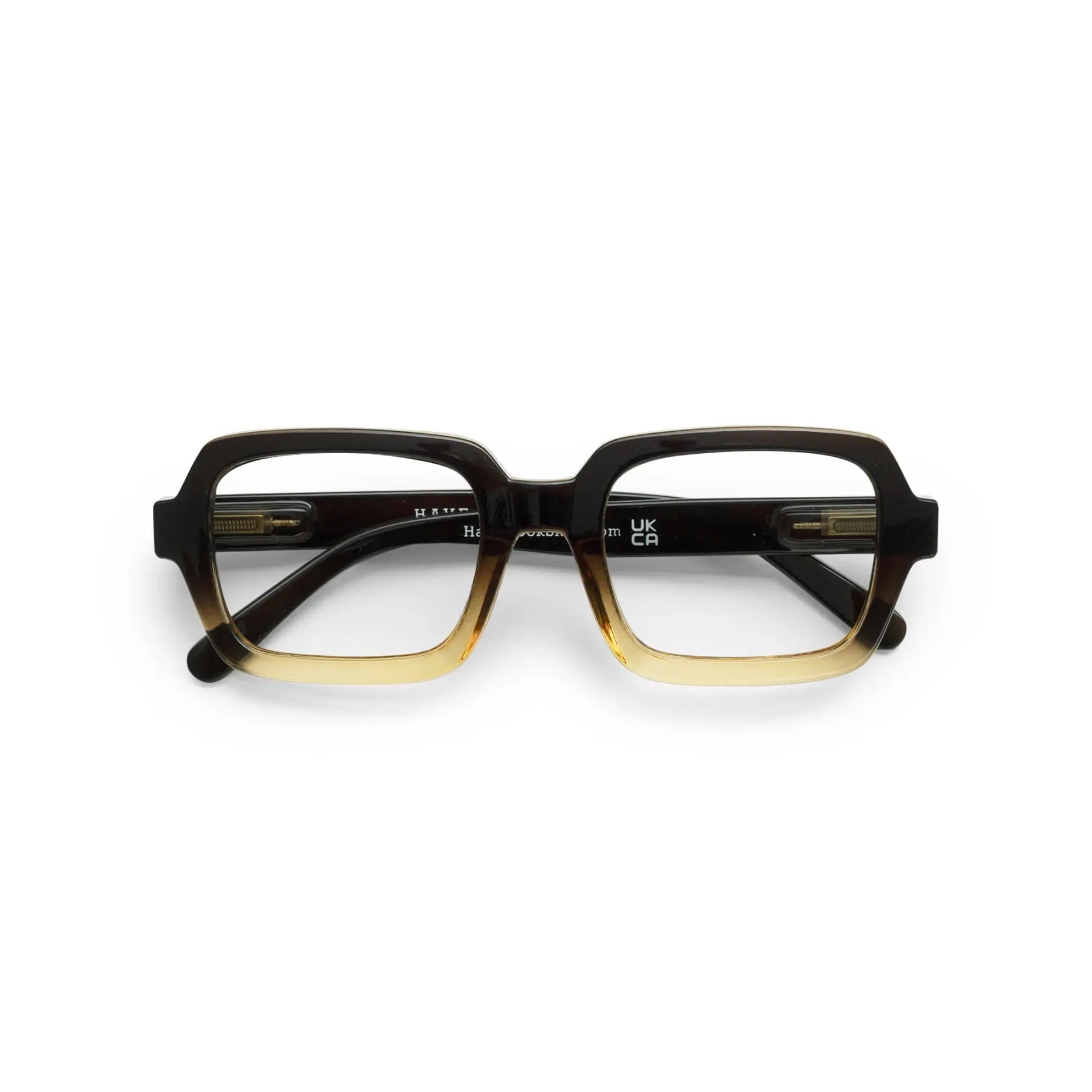 Square-black/brown lesgleraugu