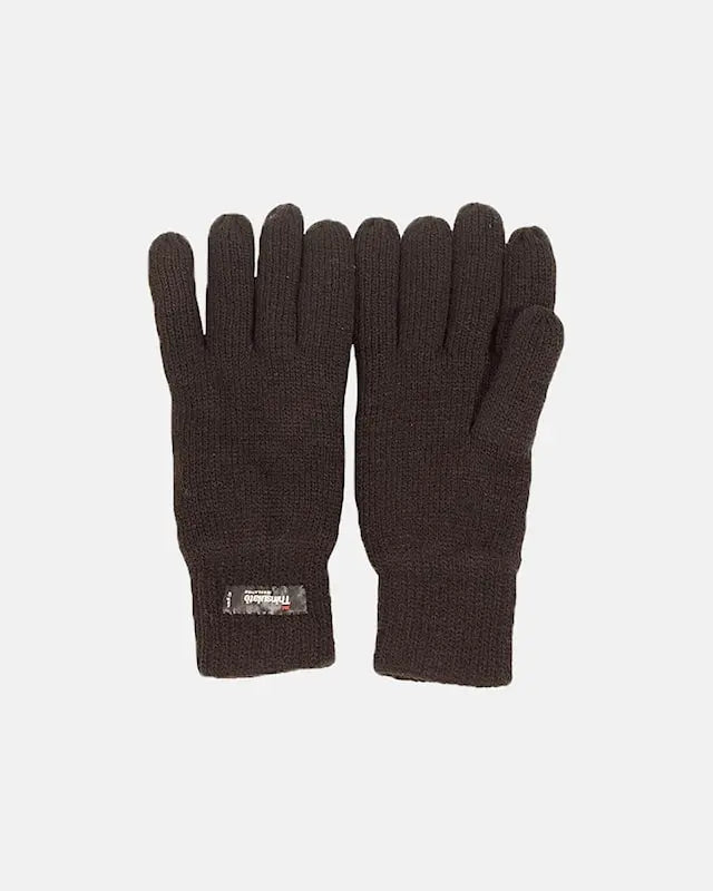 Knitted Gloves With Thinsulate (Black)