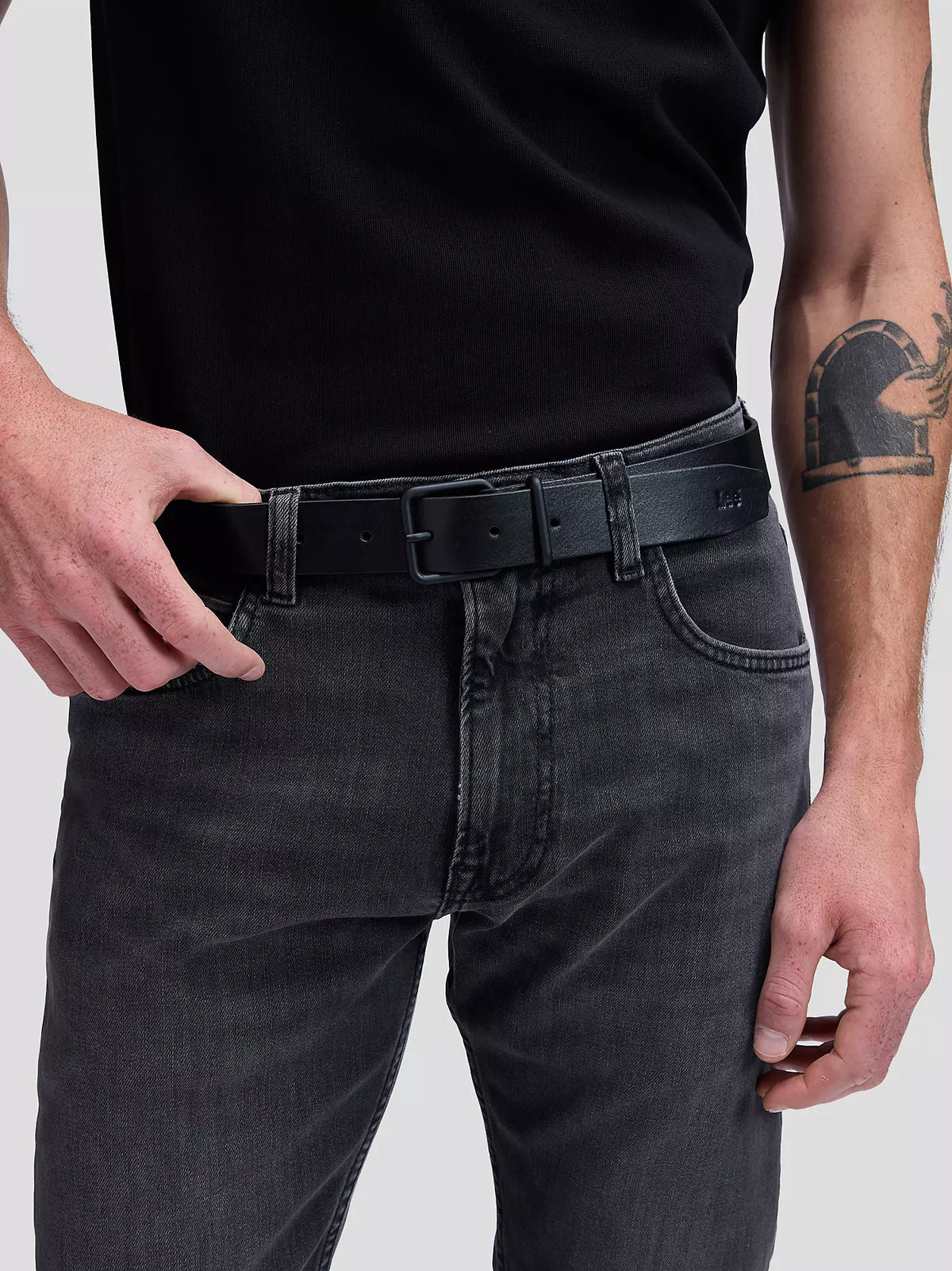 CASUAL BELT DARK BLACK Belti