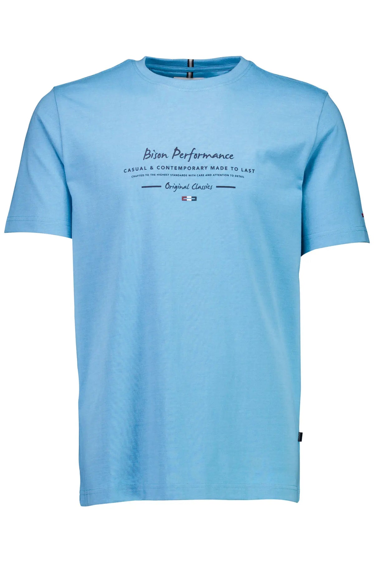 Bison O-neck tee with print