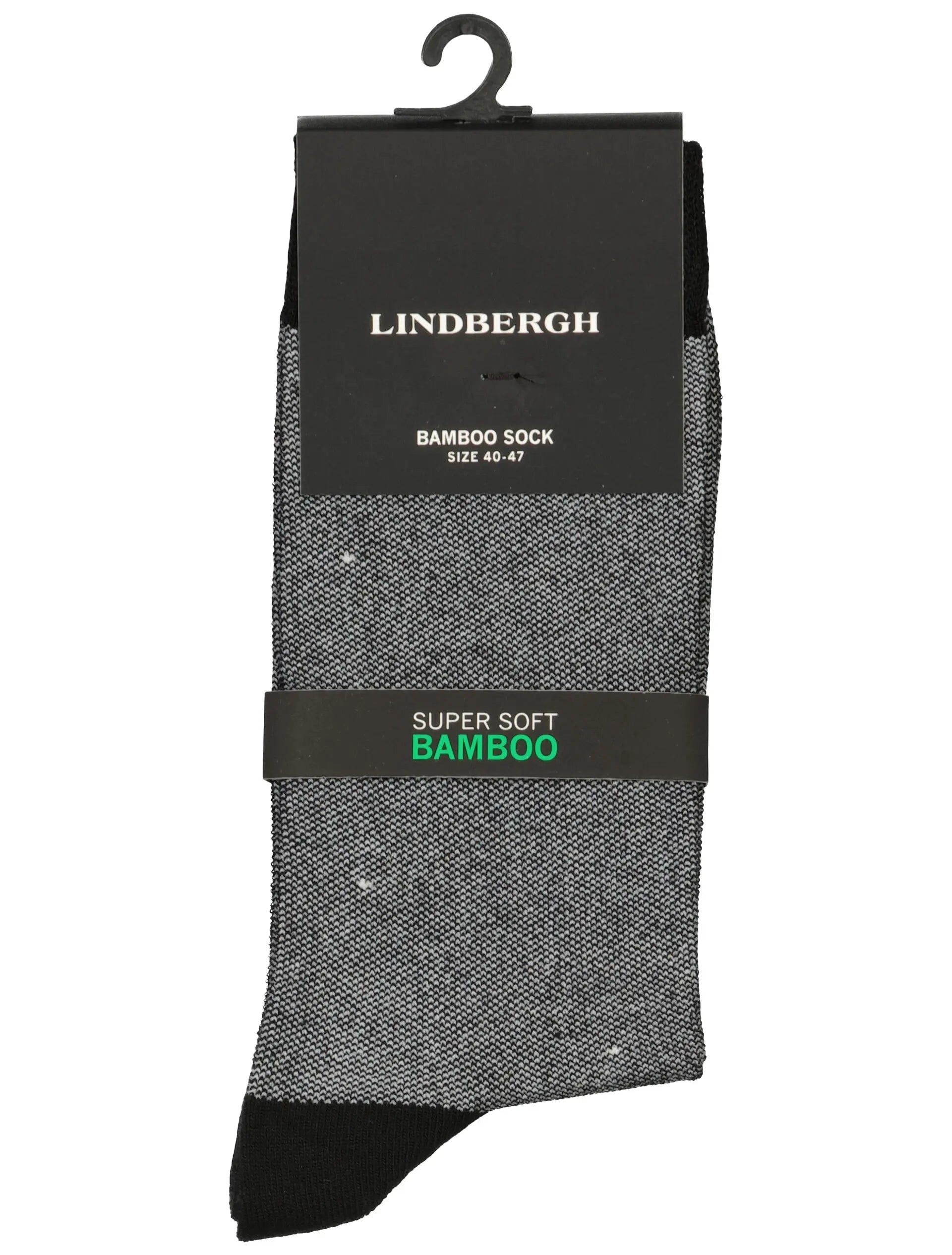 Birdeye pattern bamboo sock - Black