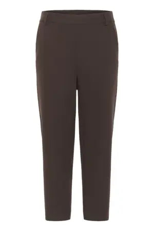 KAsakura HW Cropped Pants High-Waist Casual Trousers for Everyday Wear