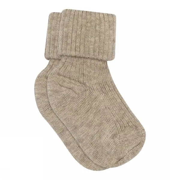 Cotton rib socks in soft breathable knit for everyday comfort and gentle wear