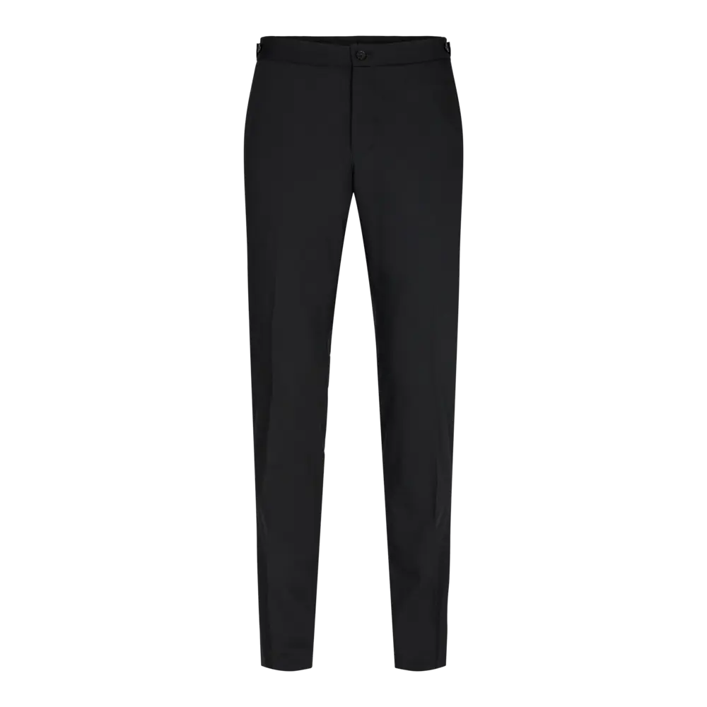 Traveller Tuxedo Trousers in Modern Fit (Black)