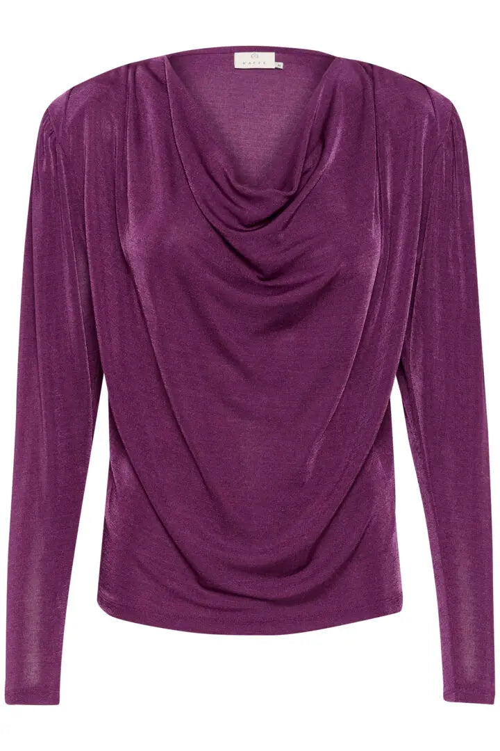 KAgina Jersey Blouse-PURPLE